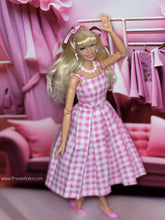 Load image into Gallery viewer, Gingham dress for barbie Doll
