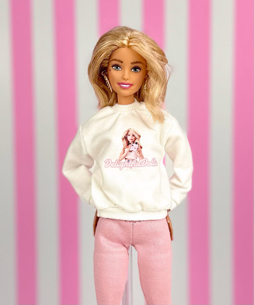 Delightful Dolls Sweatshirt , #ddsquad and The doll Tailor Sweaters for Barbie dolls