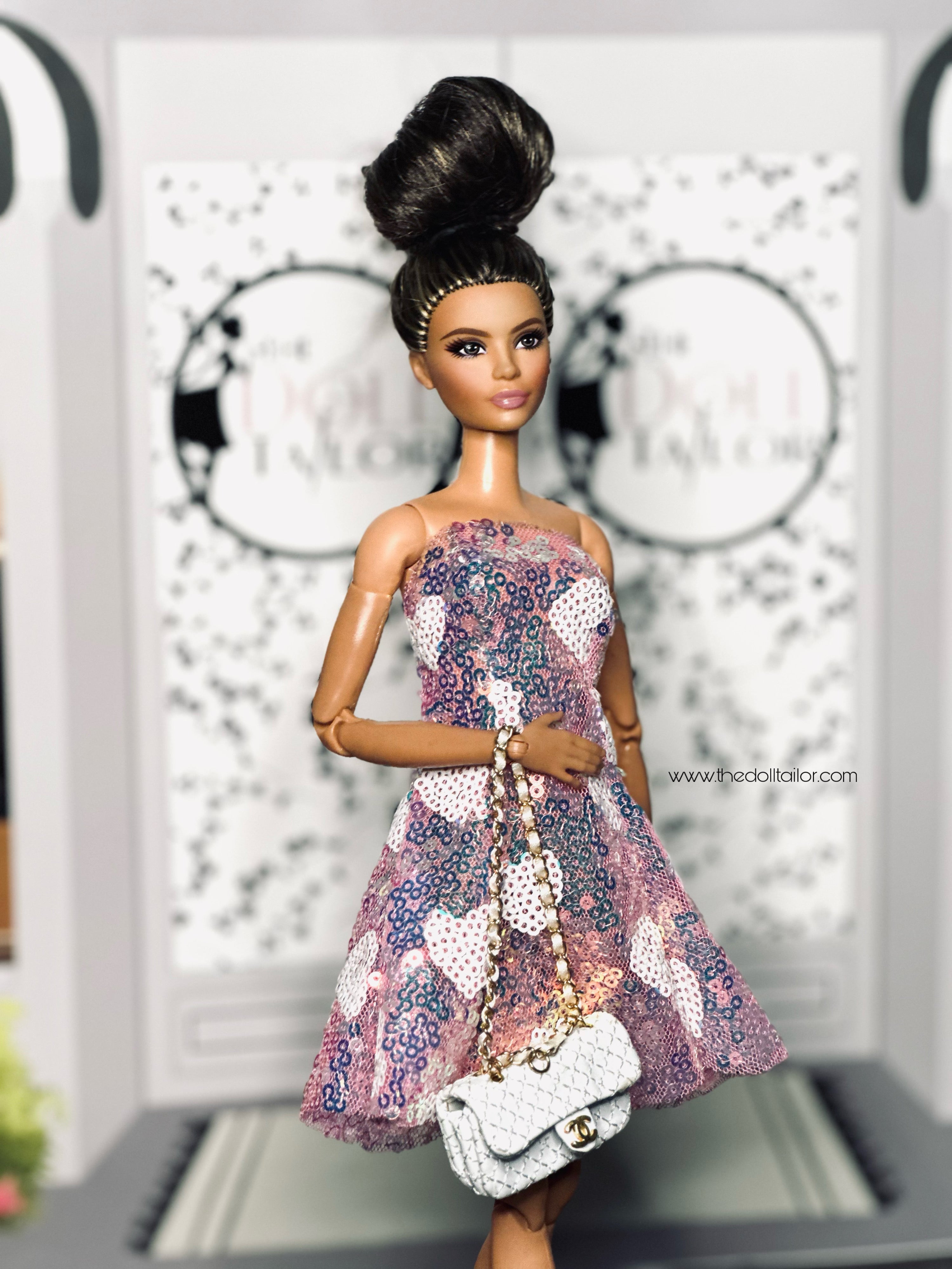 Pink dress for Barbie doll – The Doll Tailor