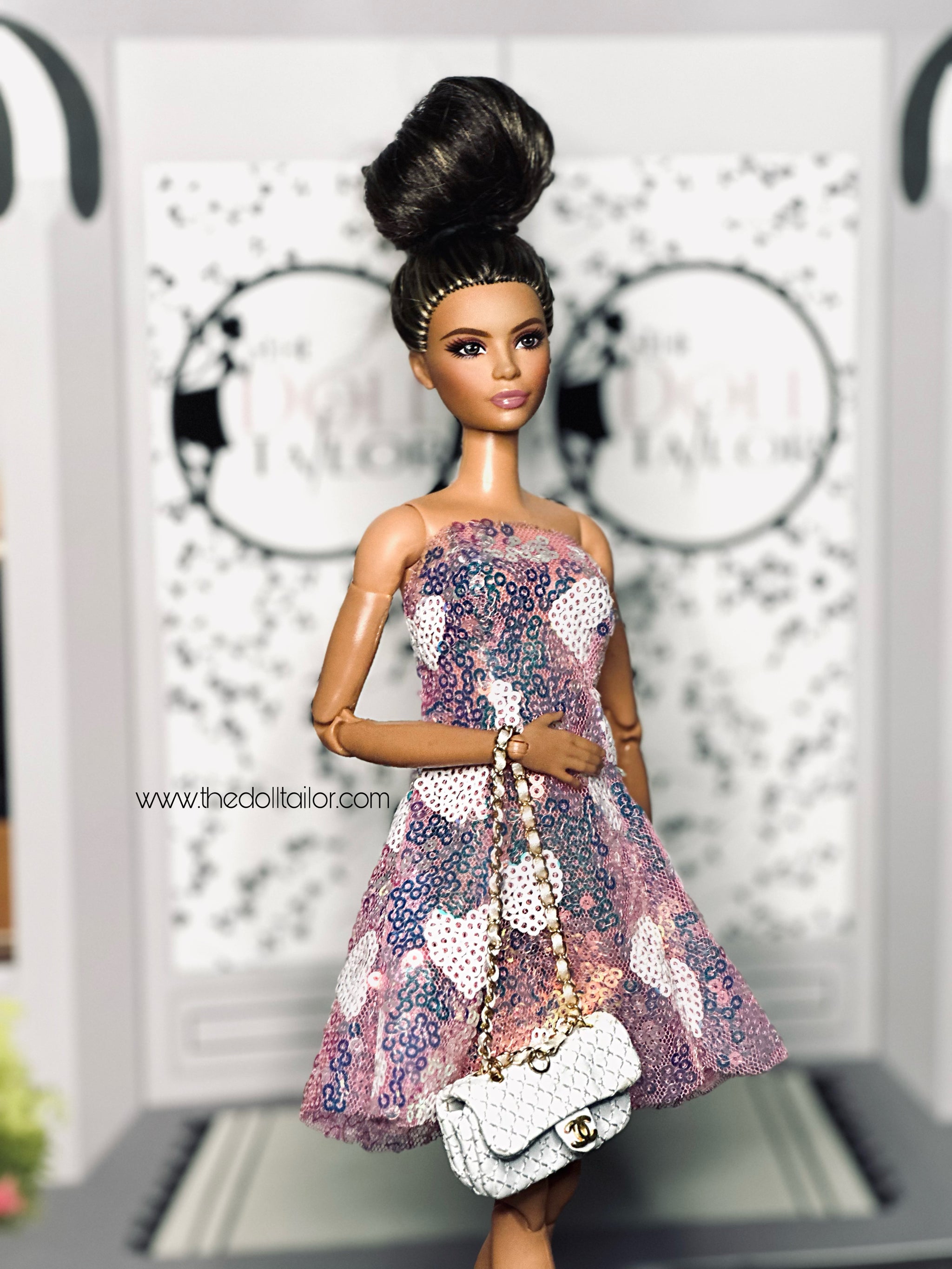 Pink dress for Barbie doll The Doll Tailor Pink dress for Barbie doll The Doll Tailor