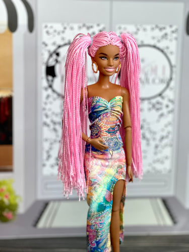 Colorful summer Dress for Barbie doll