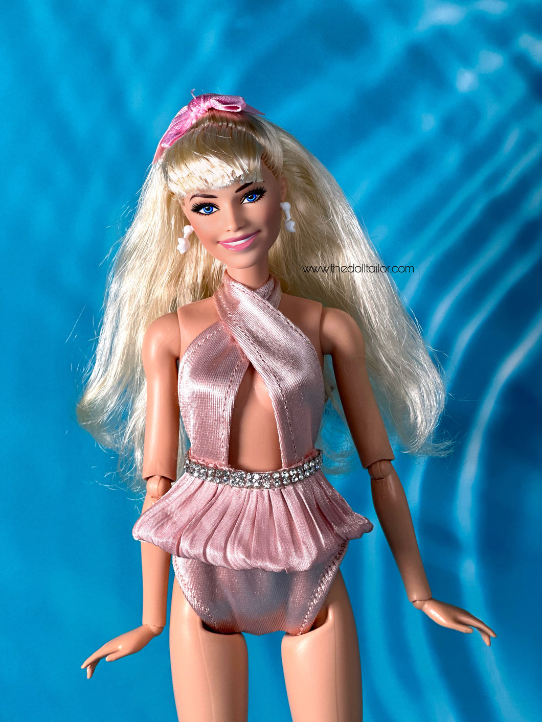 Pink bathing suit for fashion dolls bikini for 1/6 scale dolls