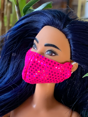 Barbie doll face mask