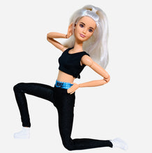 Load image into Gallery viewer, Black leggings for Barbie dolls
