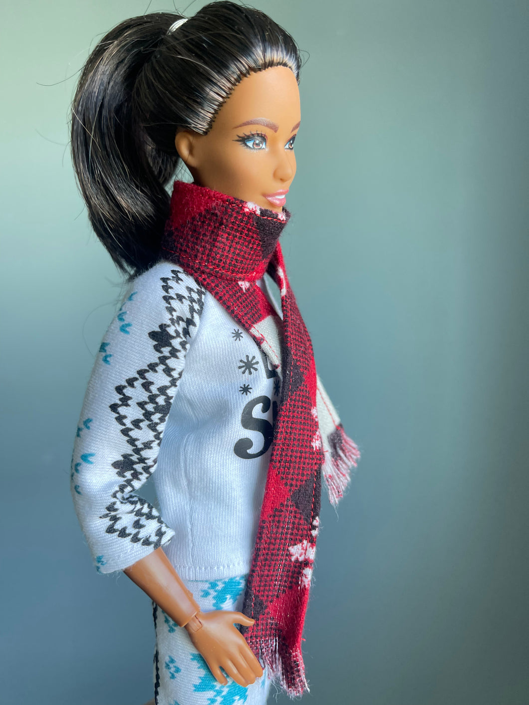 Flannel scarves winter scarf for fashion dolls