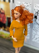 Load image into Gallery viewer, Orange dress for Barbie doll fall dress

