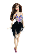 Load image into Gallery viewer, Black feather Skirt for Barbie
