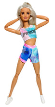 Load image into Gallery viewer, Tie dye crop top with “PINK” logo
