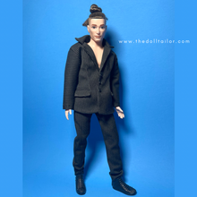 Load image into Gallery viewer, Pin strip suit for male fashion doll
