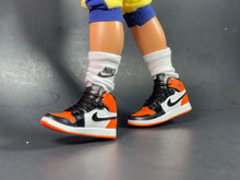 Load image into Gallery viewer, Orange tennis shoes for male fashion dolls miniature shoes

