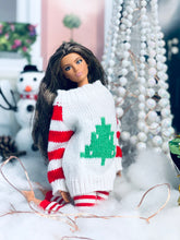 Load image into Gallery viewer, Christmas tree ugly sweater for dolls dolls
