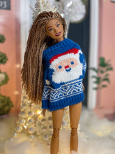 Load image into Gallery viewer, Santa Claus ugly sweater for fashion dolls
