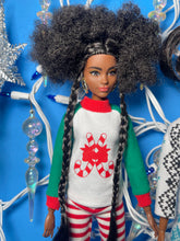 Load image into Gallery viewer, Christmas pajamas for fashion dolls 11.5” Christmas sleepwear set
