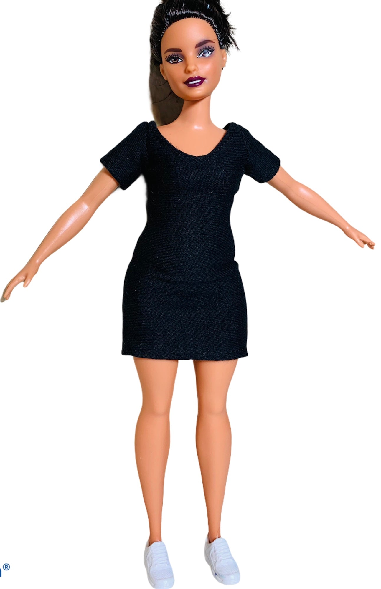 Black dress for Barbie doll simple dress The Doll Tailor Black dress for Barbie doll simple dress The Doll Tailor