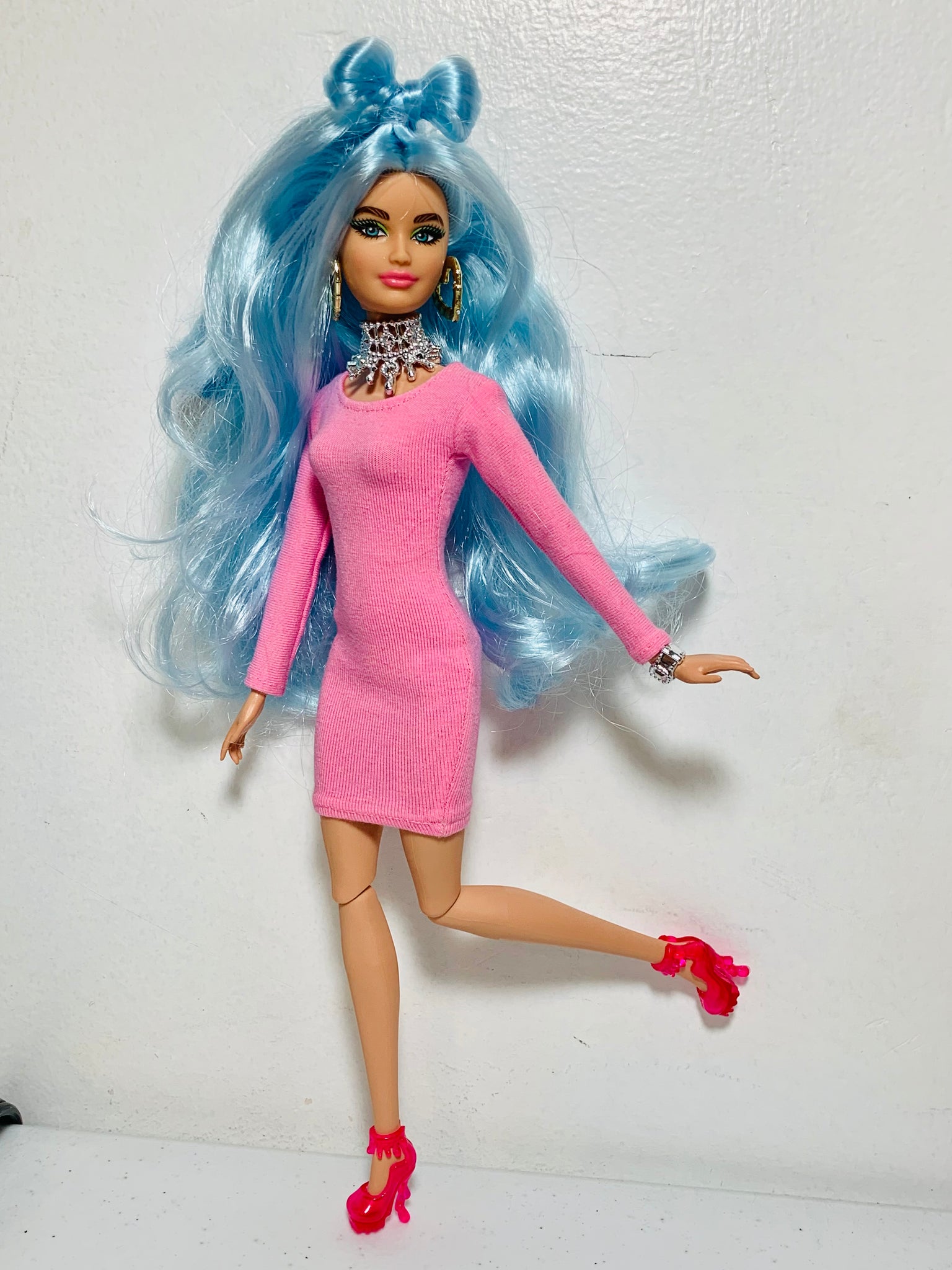 Pink dress for Barbie doll The Doll Tailor Pink dress for Barbie doll The Doll Tailor