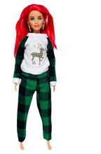 Load image into Gallery viewer, Flannel pajamas for Barbie dolls Christmas pajamas
