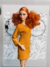 Load image into Gallery viewer, Orange dress for Barbie doll fall dress
