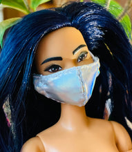 Load image into Gallery viewer, Holographic Barbie Doll face mask
