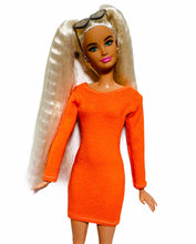 Load image into Gallery viewer, Halloween dress for Barbie doll orange Dress
