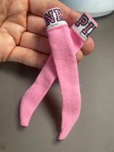 Load image into Gallery viewer, Pink socks for fashion dolls logo pink miniature high socks
