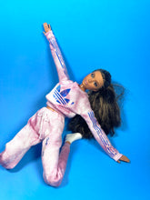 Load image into Gallery viewer, Pink tracksuit for fashion dolls tie dye sweatpants and sweater
