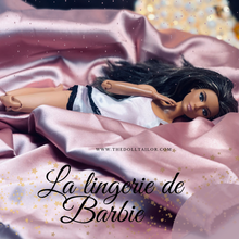 Load image into Gallery viewer, Pink satin sleepwear for Barbie Dolls
