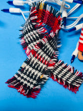 Load image into Gallery viewer, Reversible Christmas scarf for fashion dolls
