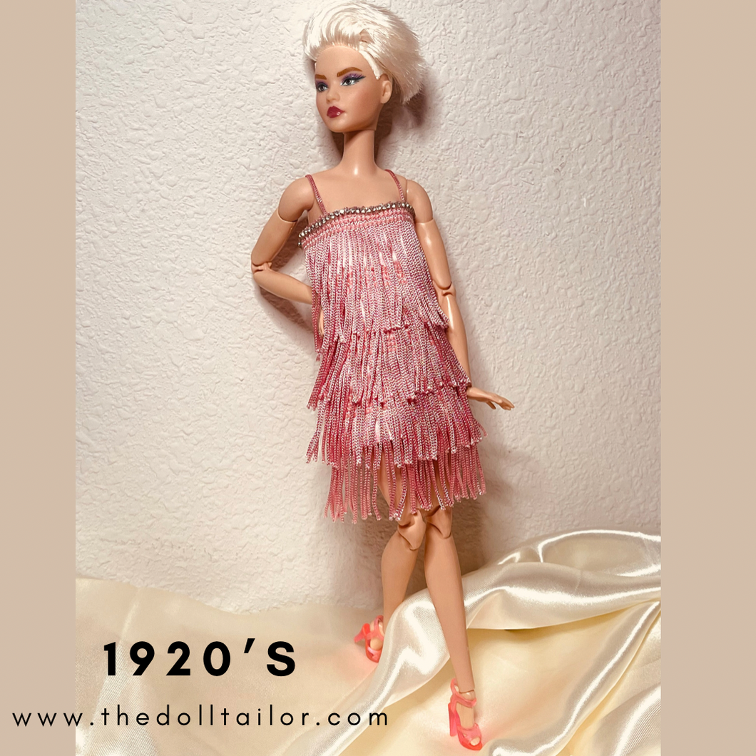 Barbie doll with outlet pink dress