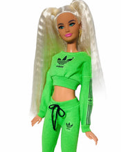 Load image into Gallery viewer, Lime green sports top for Barbie Doll
