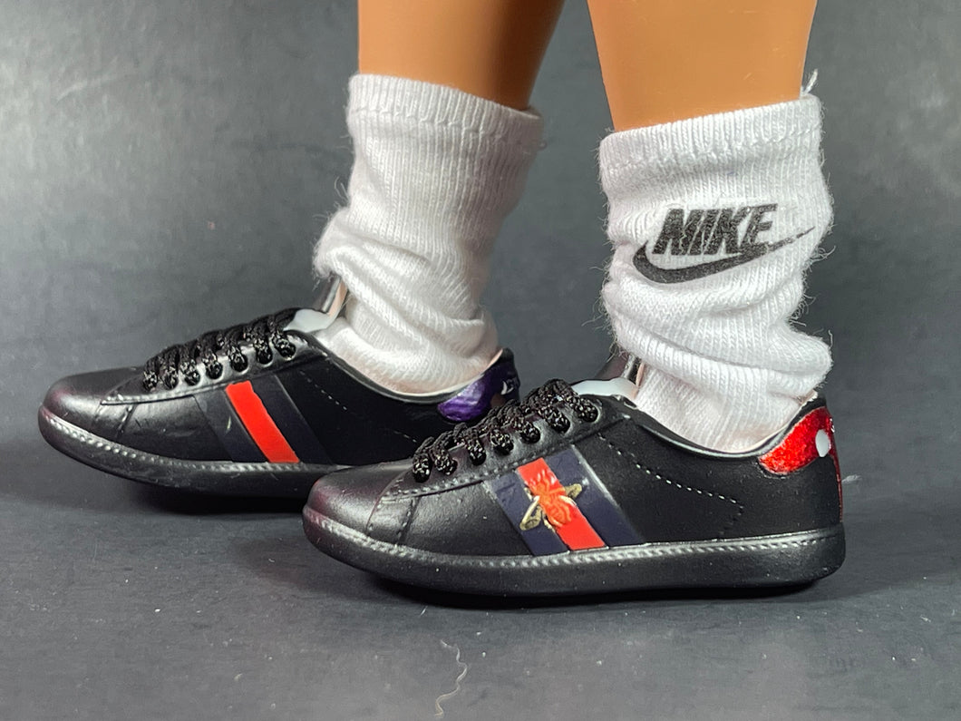 Luxury tennis shoes for male fashion dolls miniature shoes