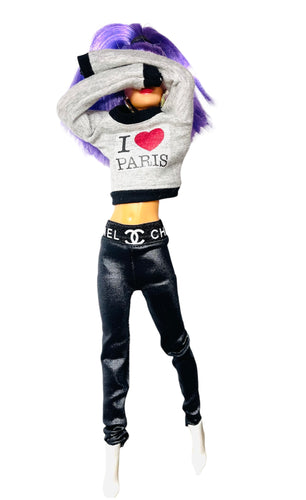 Barbie Long Sleeves Shirt I Love Paris