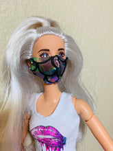 Load image into Gallery viewer, Metallic face mask for Barbie Dolls
