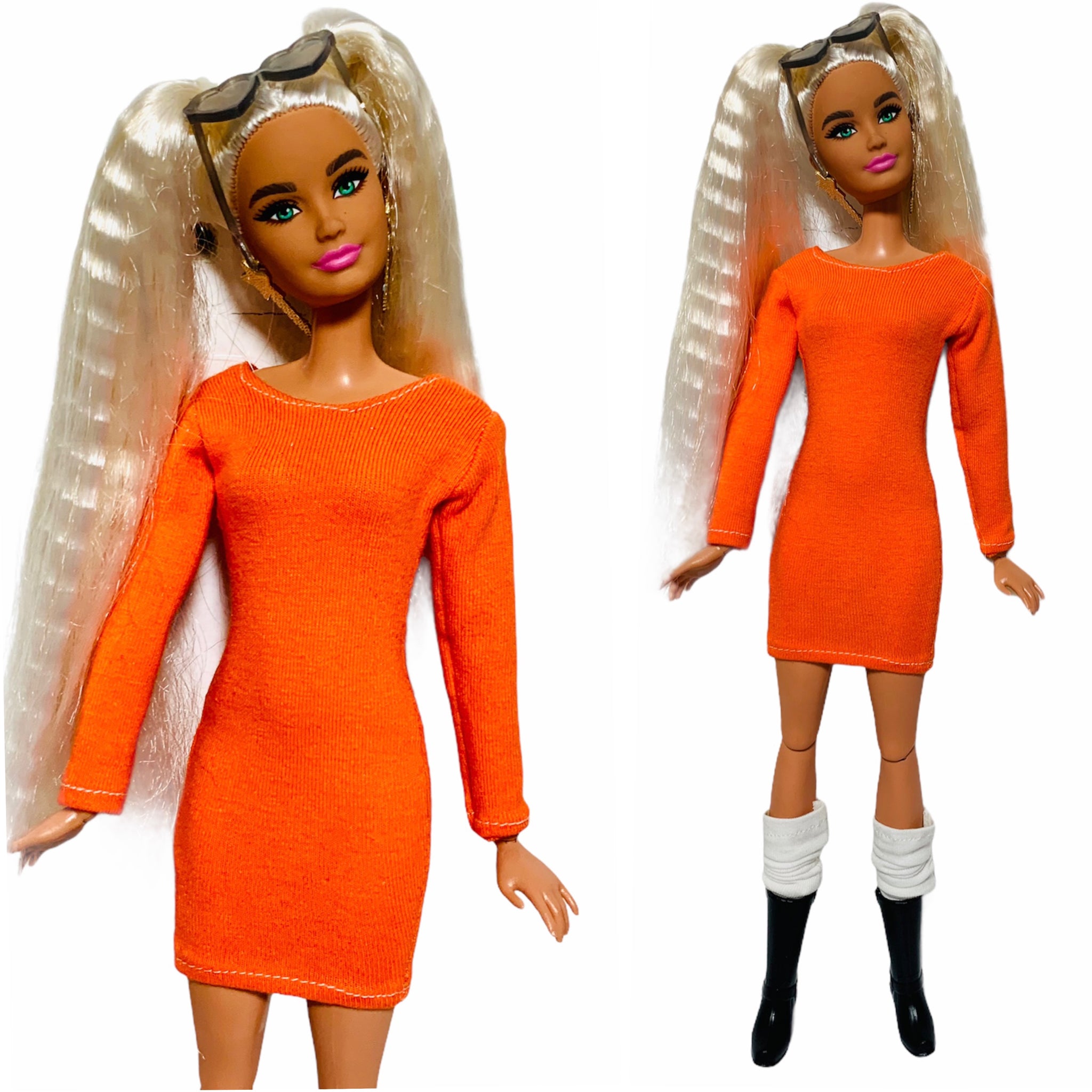 barbie fashionista orange dress Barbie Fashionistas Doll #182 Orange Floral