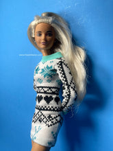 Load image into Gallery viewer, Christmas dress for fashion dolls reindeer star
