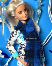 Load image into Gallery viewer, Flannel scarves for fashion dolls 1.6 scale scarves
