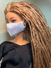 Load image into Gallery viewer, White shiny face mask for Barbie Doll

