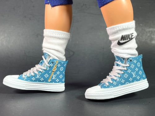 Luxury tennis shoes for male fashion dolls miniature shoes