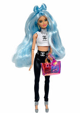Load image into Gallery viewer, Black leggings for Barbie doll and White crop top
