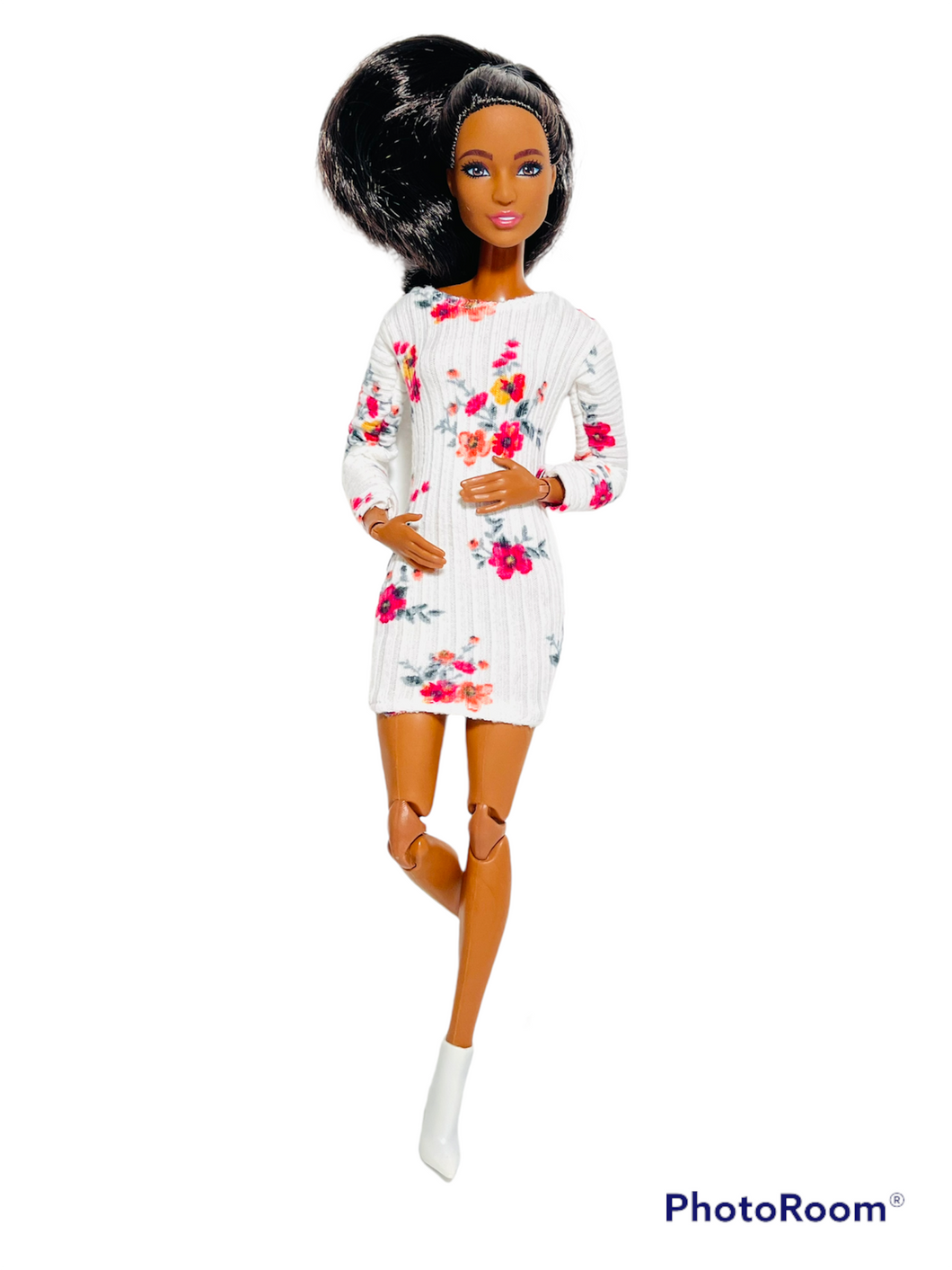 Floral dress for Barbie doll