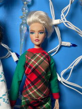 Load image into Gallery viewer, Christmas pajamas for fashion dolls 11.5” Christmas sleepwear set
