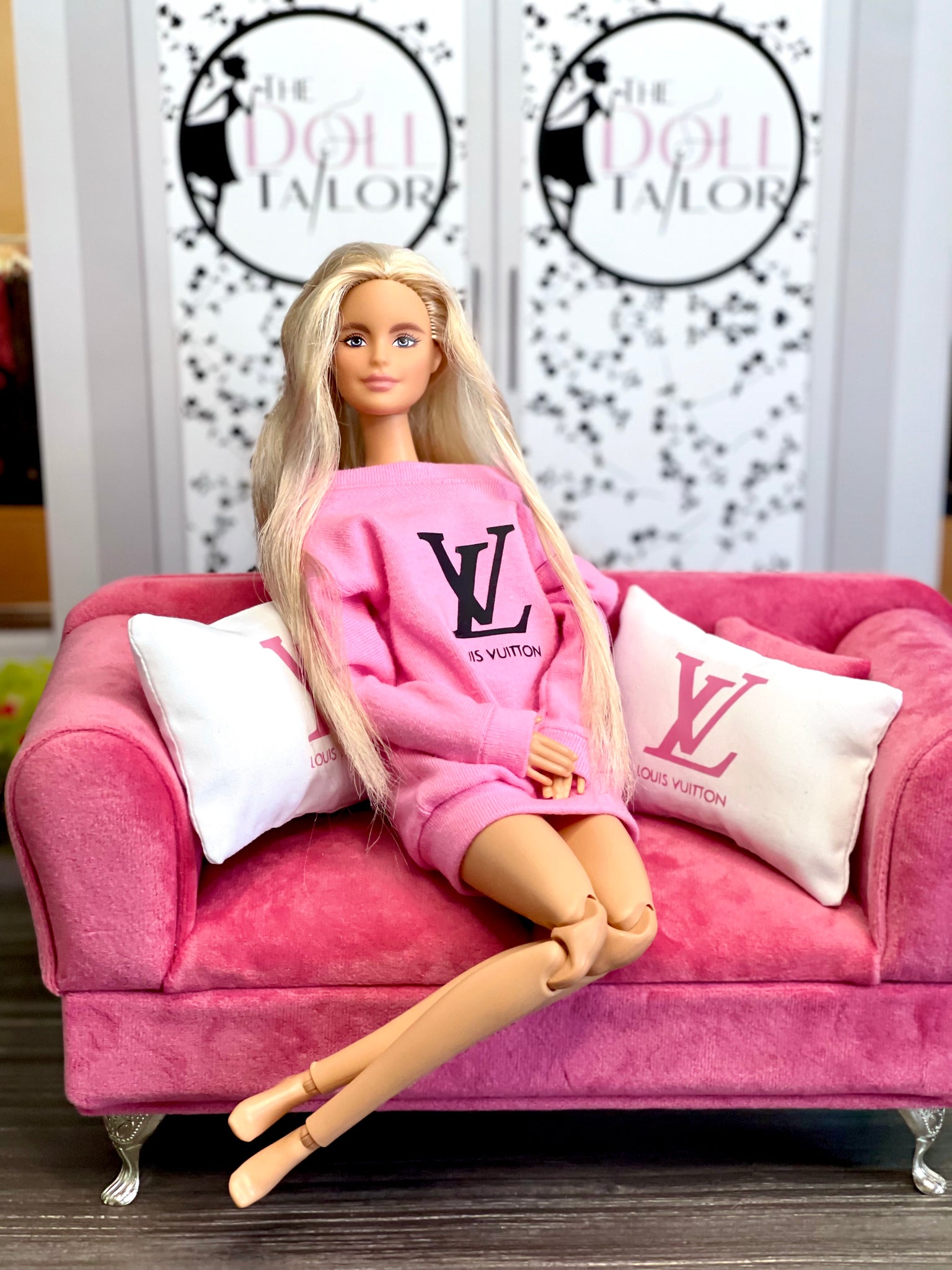 Barbie pink sweater sale